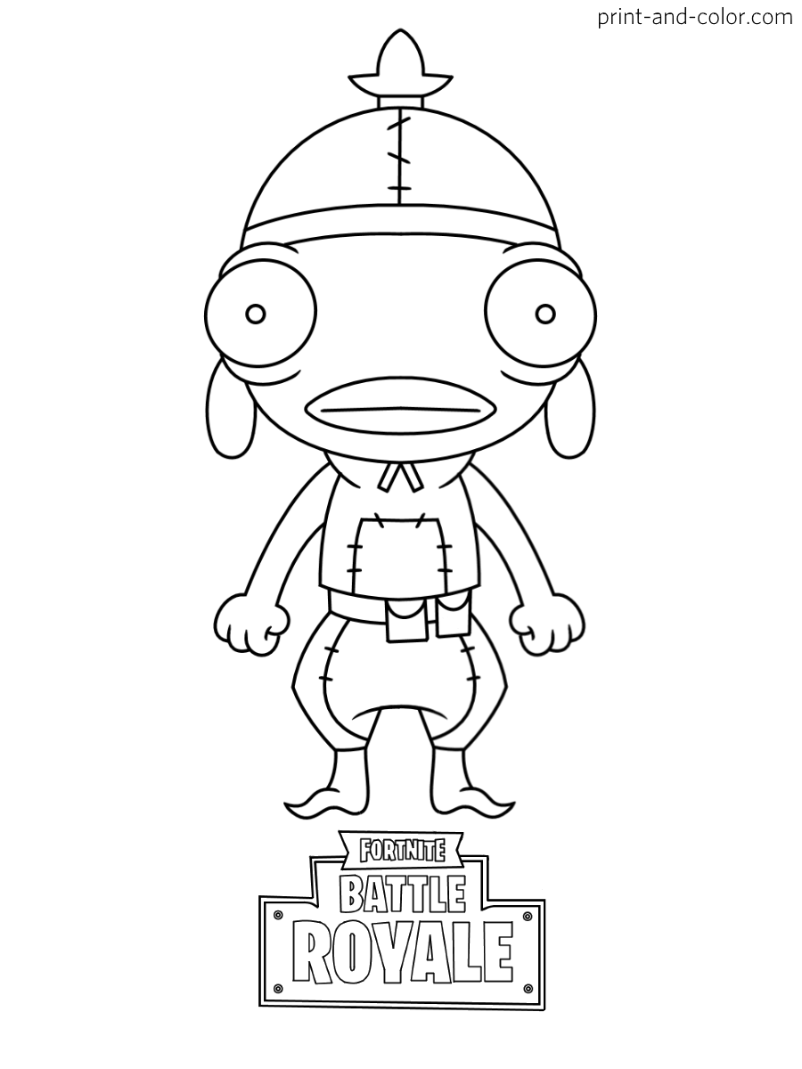printable coloring sheets fortnite