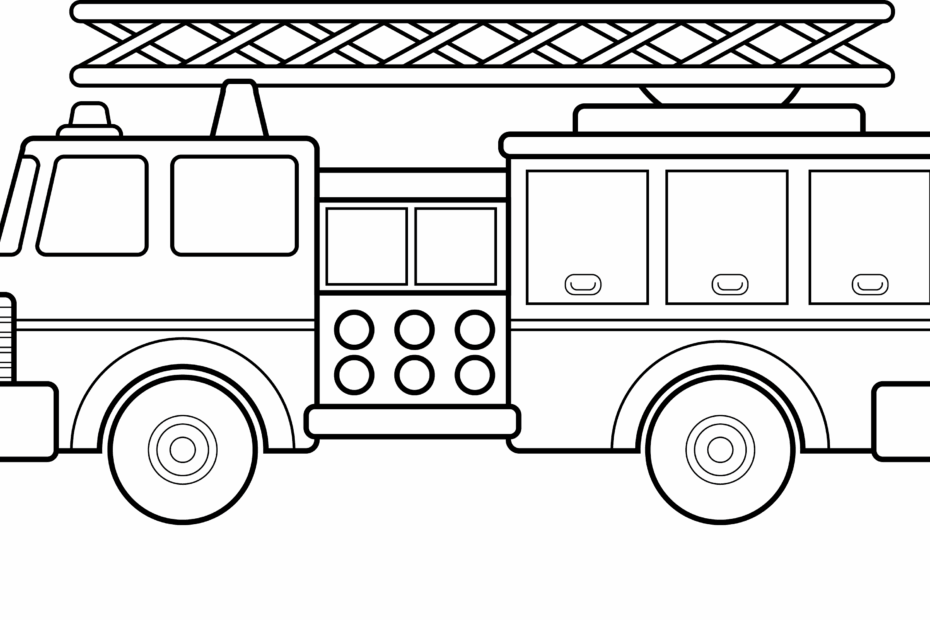 Free Printable Fire Truck Coloring Pages For Kids