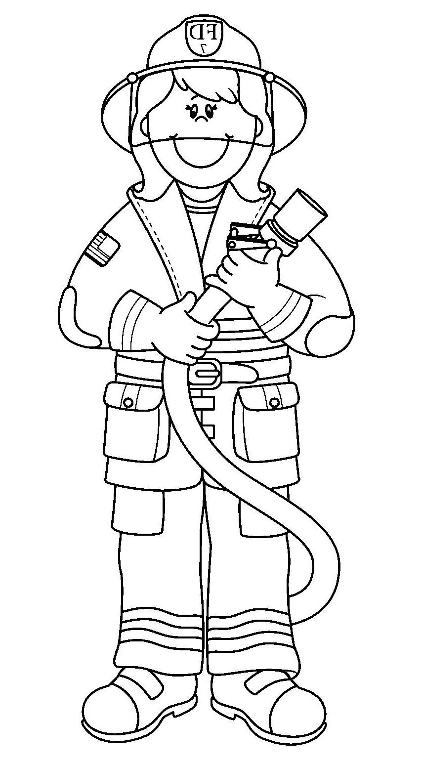 Free Printable Fireman Coloring Pages RemingtonilReynolds