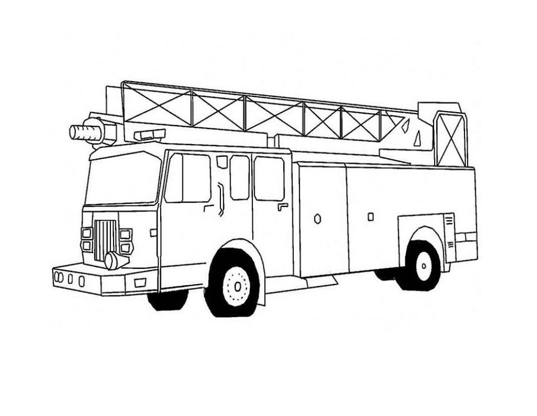 Printable Fire Truck Coloring Page Customize And Print