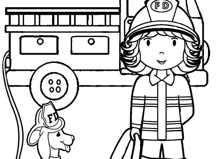 Printable Firefighter Coloring Pages At GetDrawings Free Download