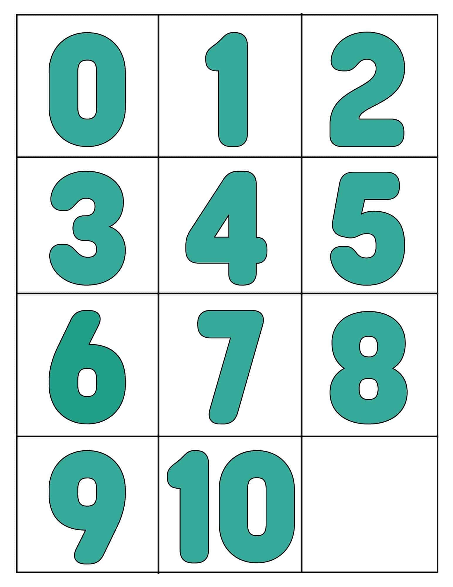 large printable numbers 1-10 pdf