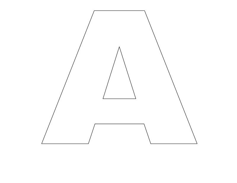 1 Free Printable Large Alphabet Letter Stencils