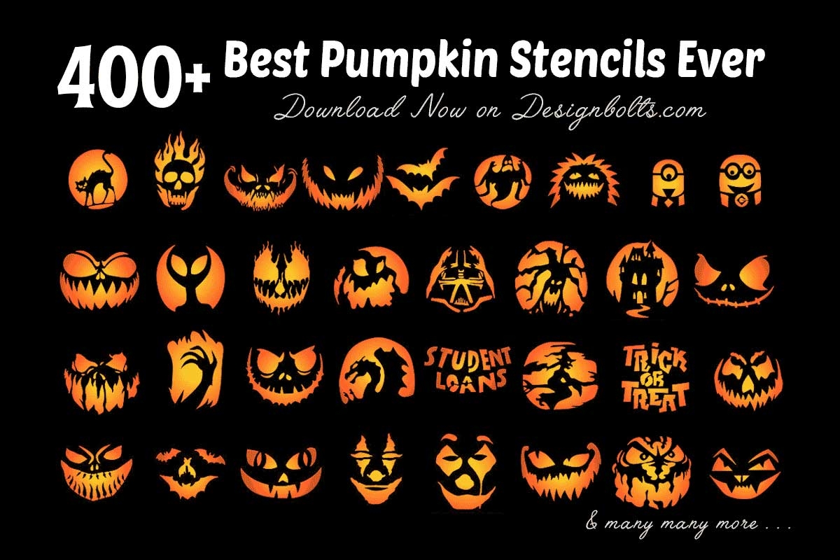 10 Free Halloween Scary Pumpkin Carving Faces U0026 Stencils 2023 Designbolts