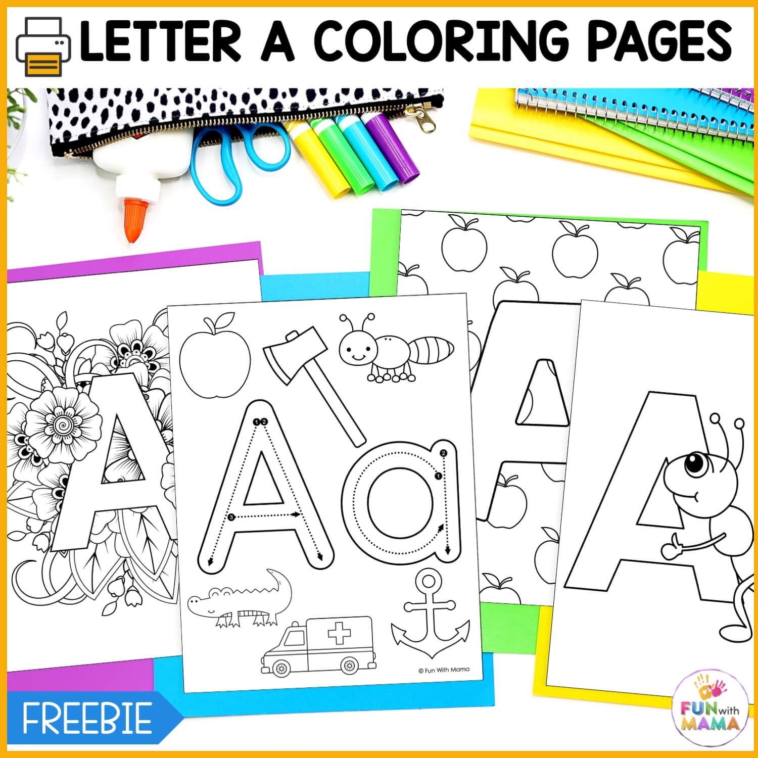 printable abc coloring pages