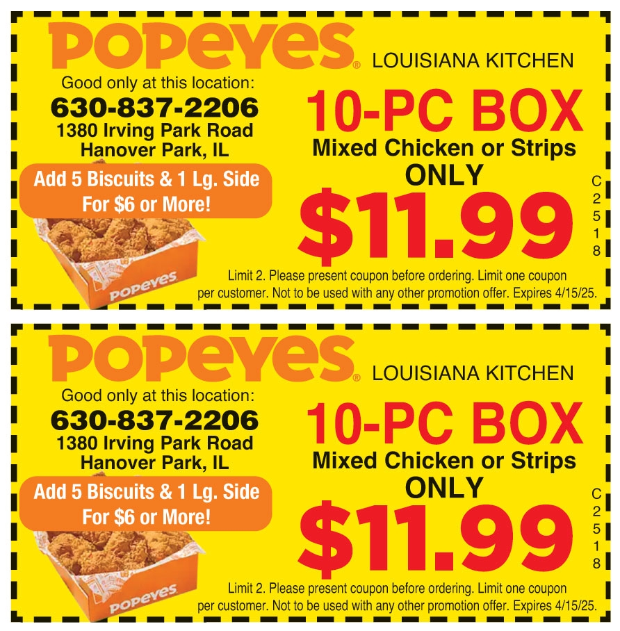 10 PC BOX MIXED CHICKEN OR STRIPS ONLY 11 99 Online Printable 