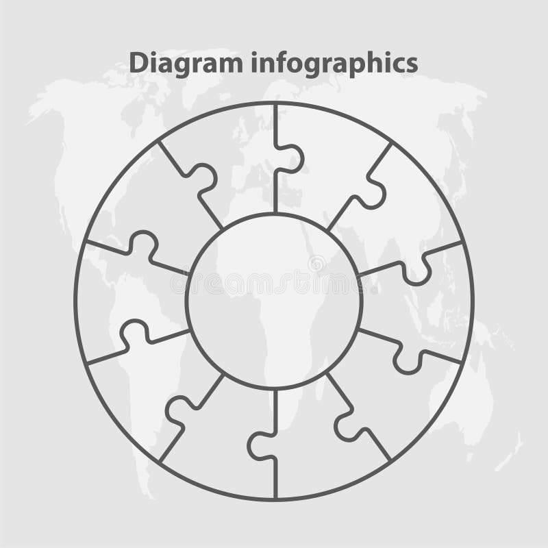 10 Piece Circle Puzzle Stock Illustrations 81 10 Piece Circle 