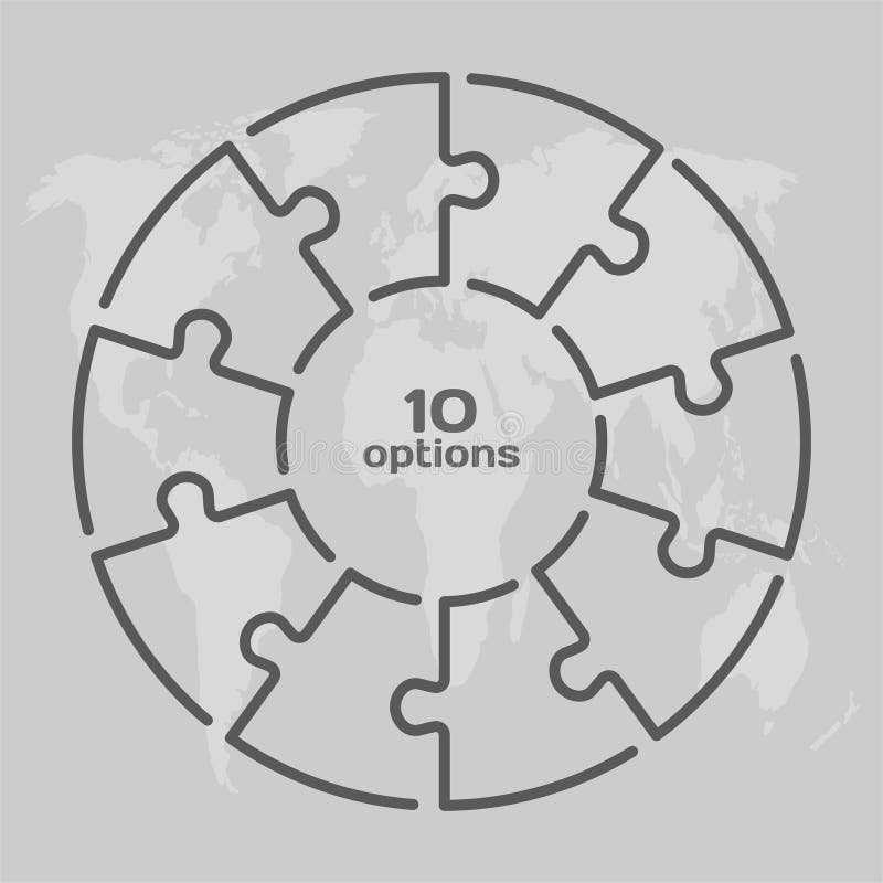 blank jigsaw puzzle template 10 pieces