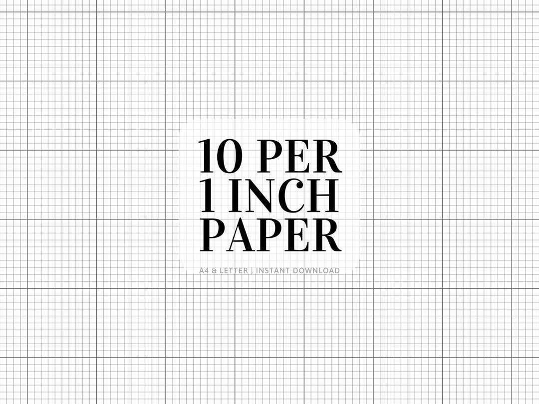 10 Squares Per Inch Graph Paper Printable 10x10 Graph Paper Cross Stitch Paper A4 U0026 Letter Printable Grid Paper Instant Download Etsy UK