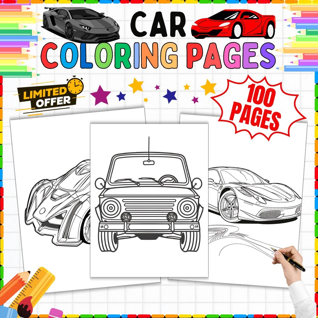 automobile coloring pages printable