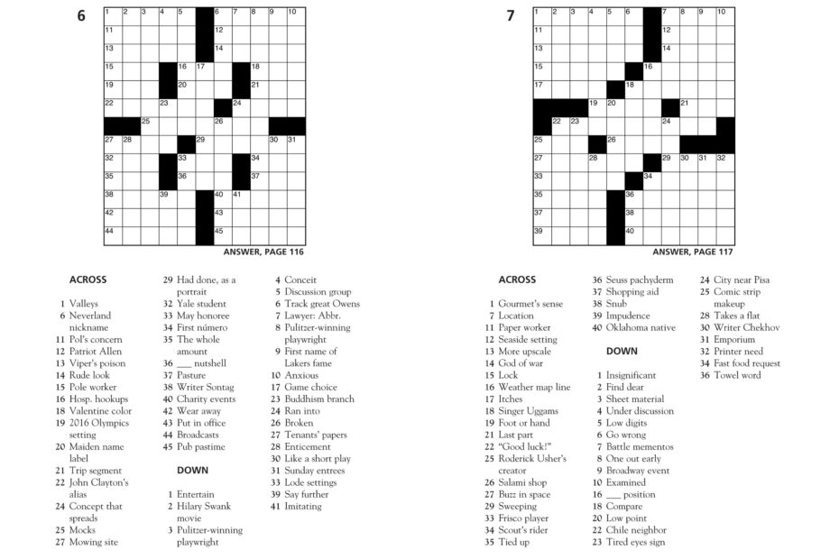 100 Relaxing Crosswords By Thomas Joseph 9781454917922 Union Worksheets Library