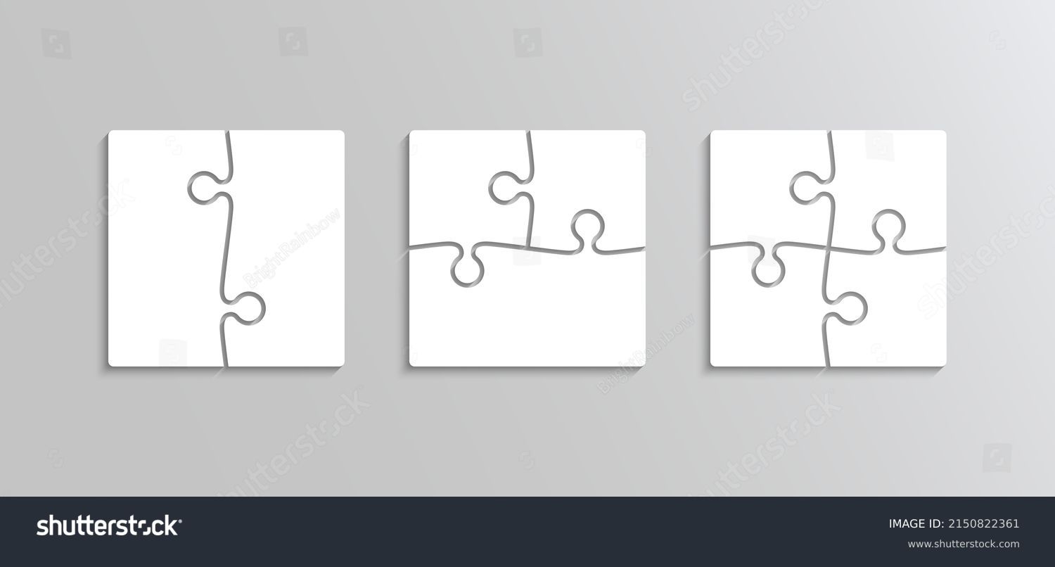 two piece jigsaw puzzle template