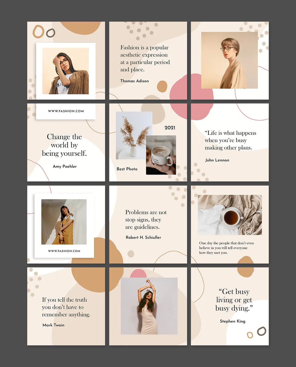 12 Best Fashion Instagram Puzzle Templates PSD PSD Design