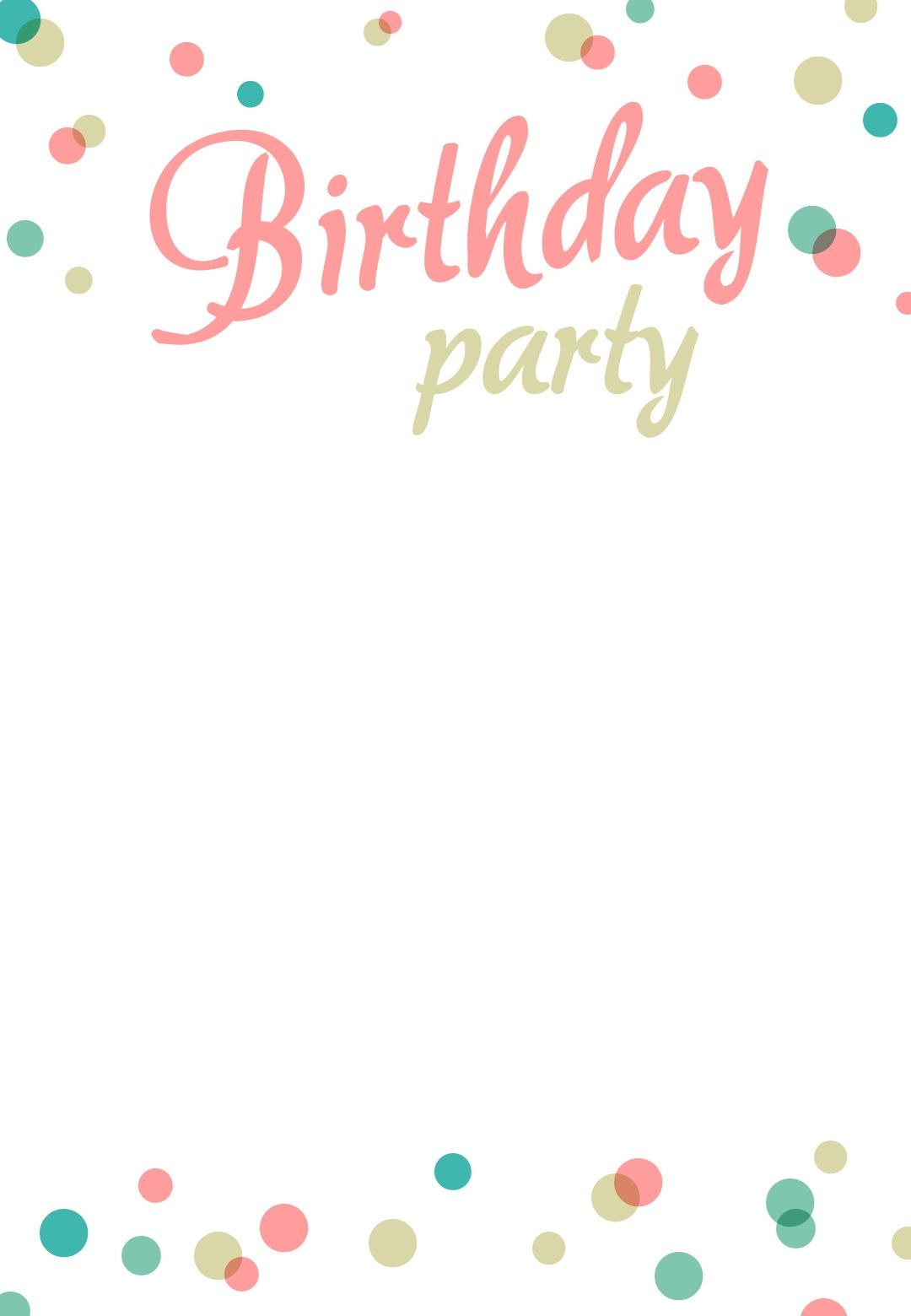 free printable invitations birthday