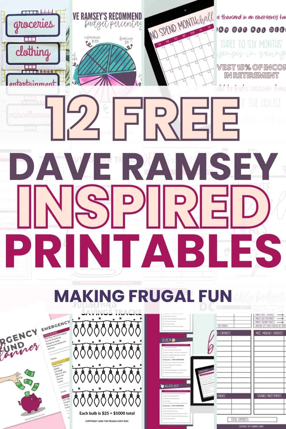 dave ramsey budget worksheet