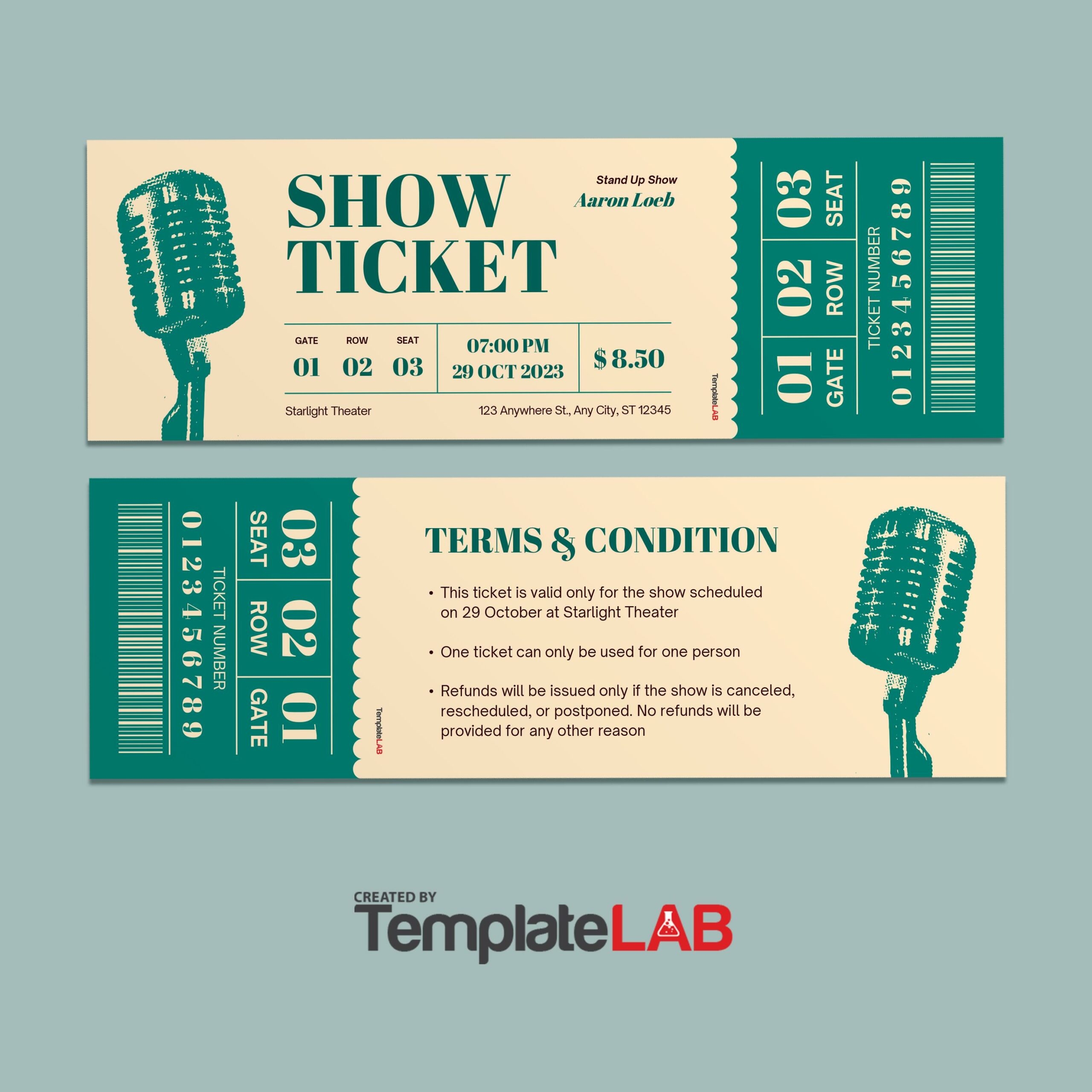 12 FREE Event Ticket Templates Word PowerPoint PSD 