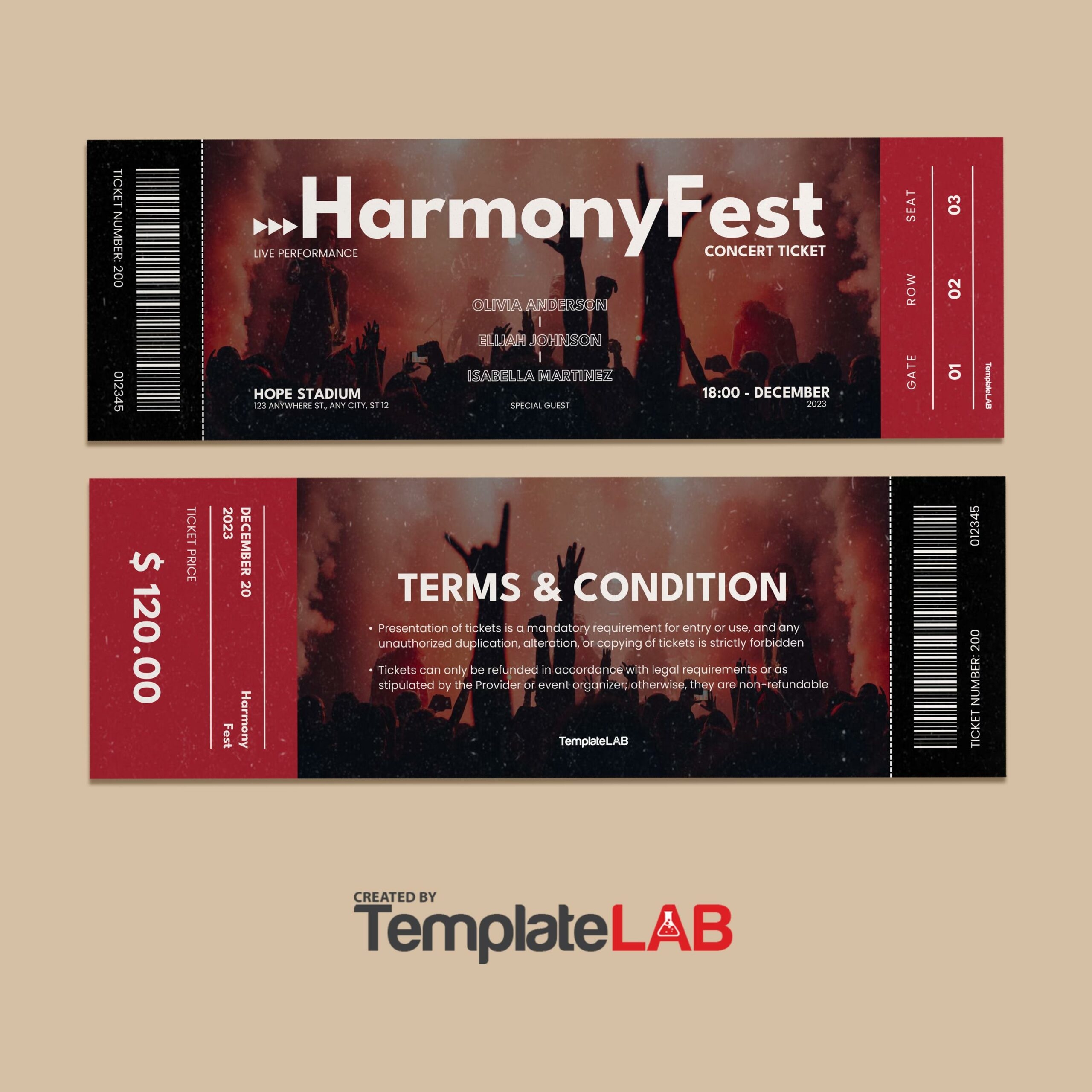 event ticket template free download