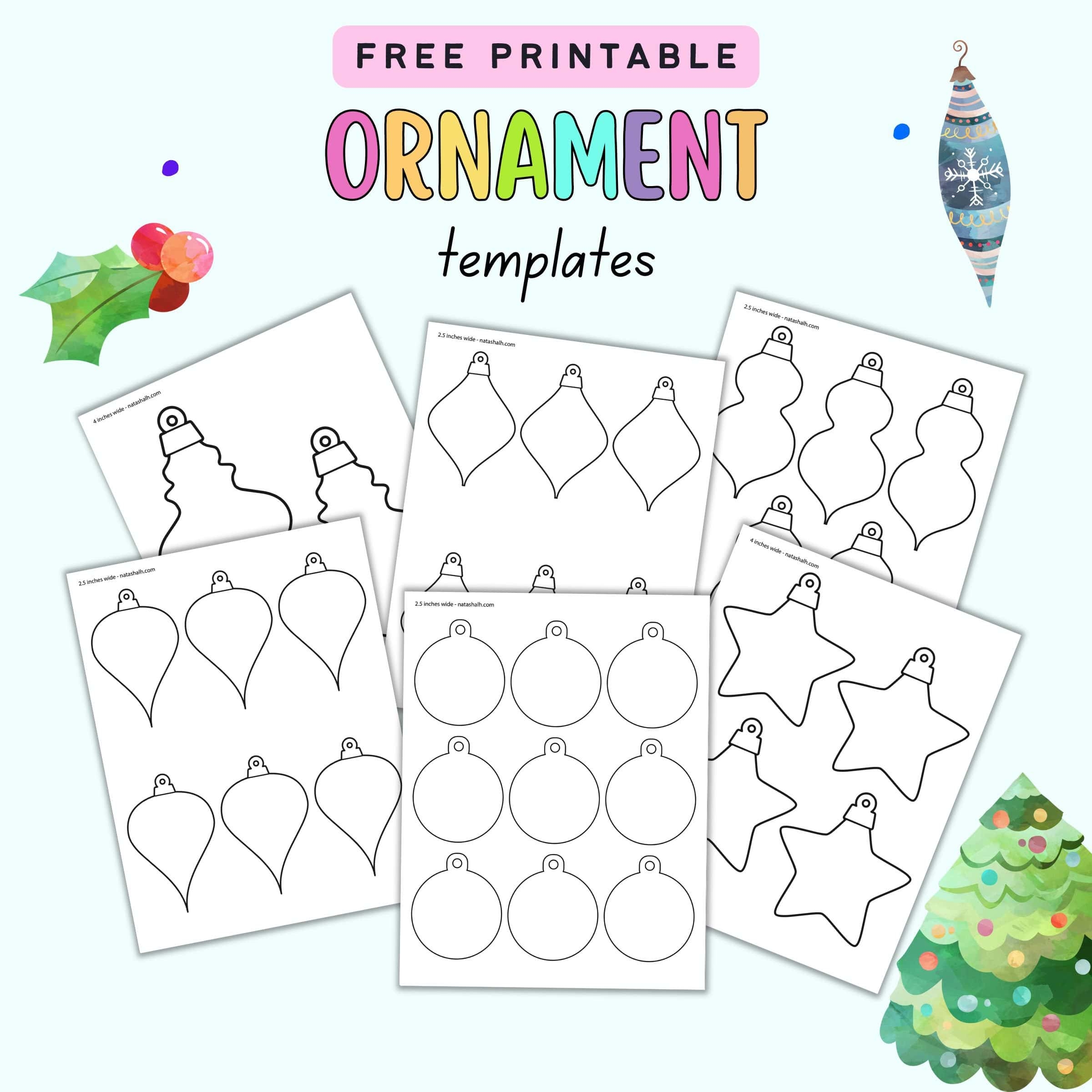 ornament template free printable