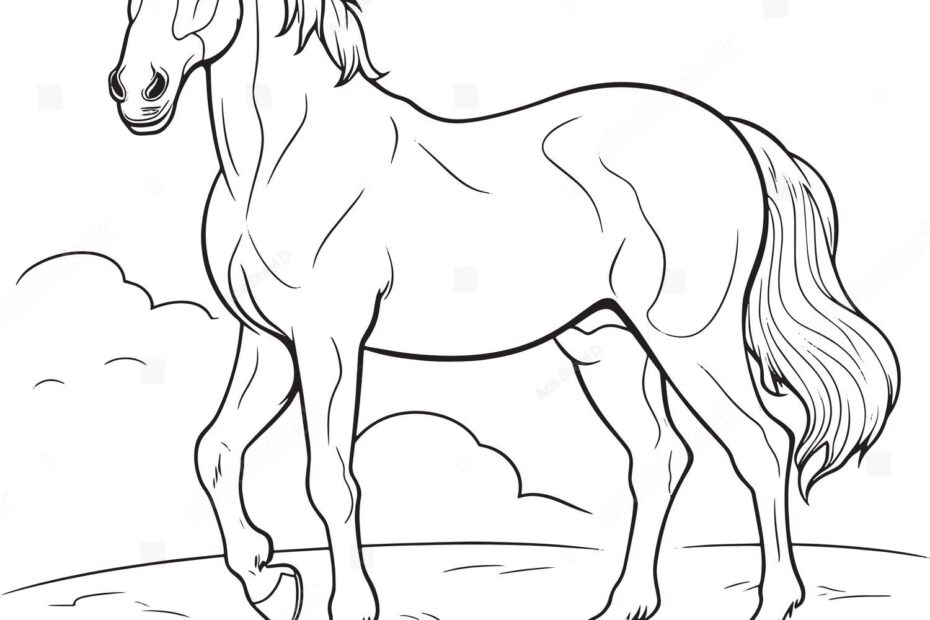 130 829 Horse Coloring Stock Vectors And Vector Art Shutterstock