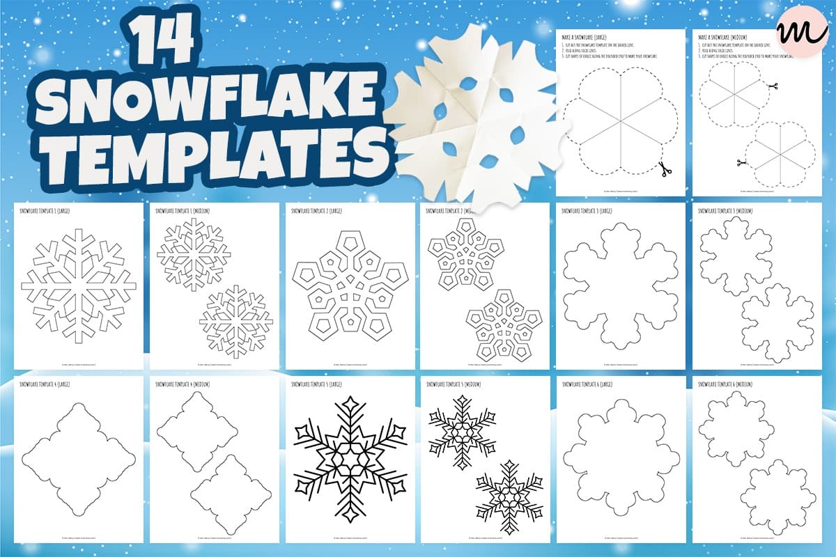 paper snowflake templates printable