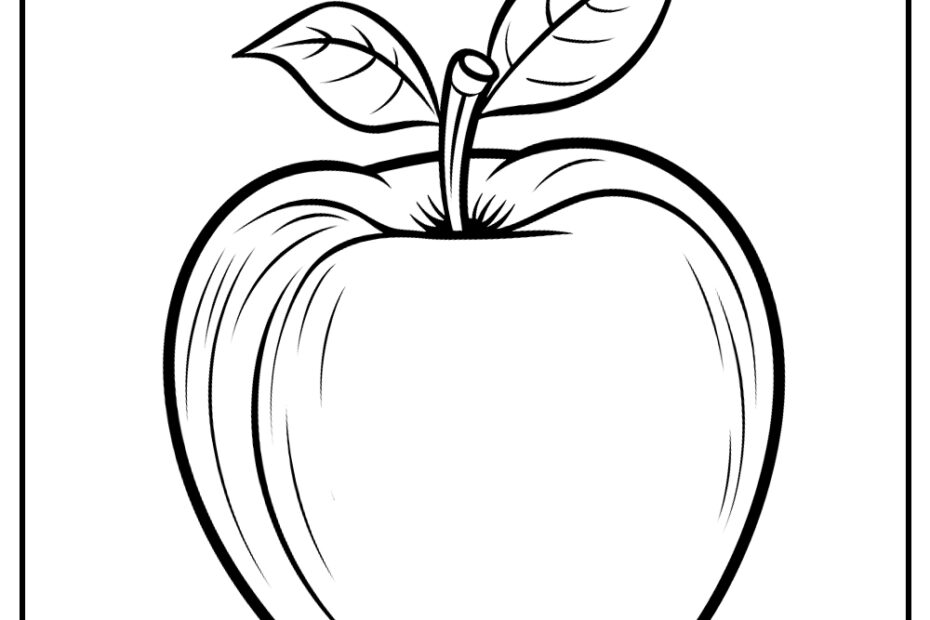 15 Apple Coloring Pages 100 Free Printables