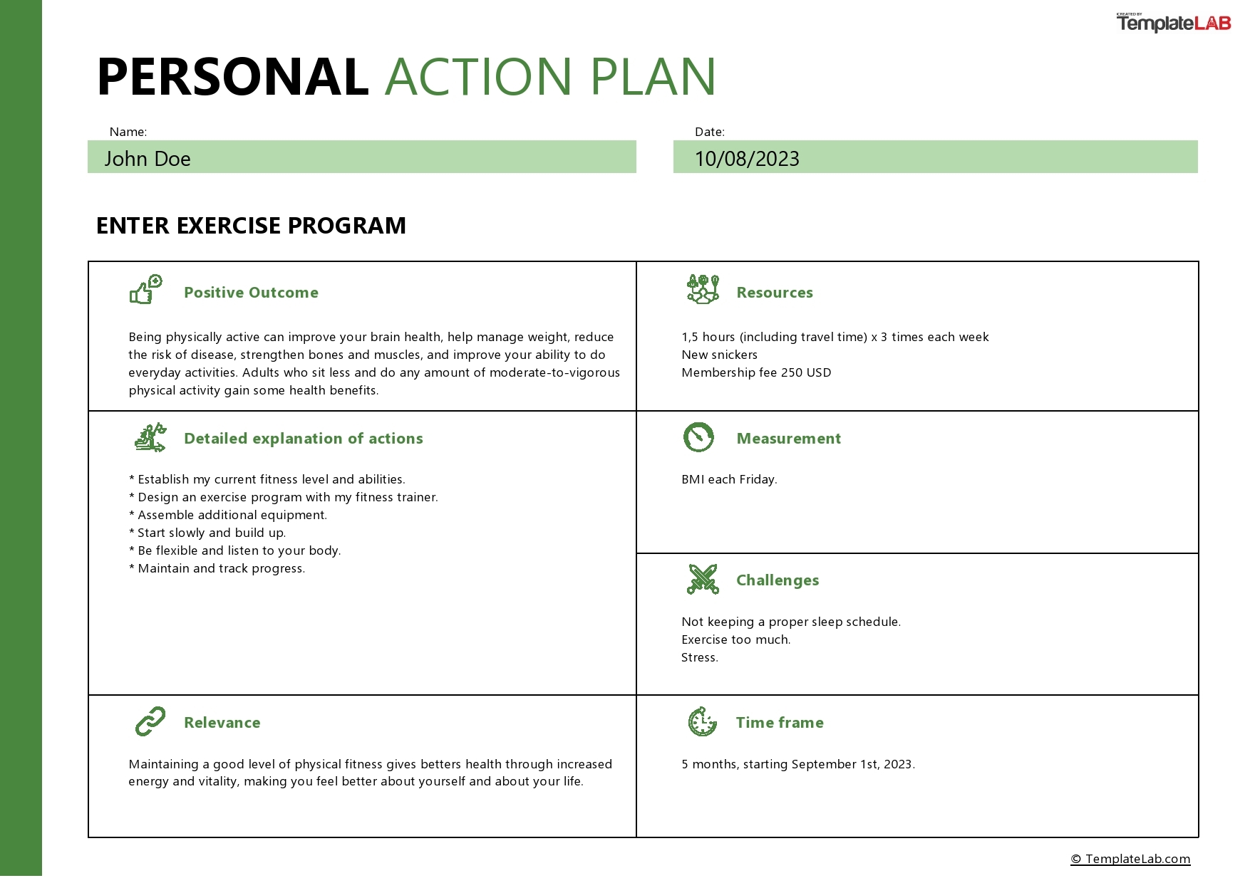 15 Free Action Plan Templates Corrective Emergency Business 