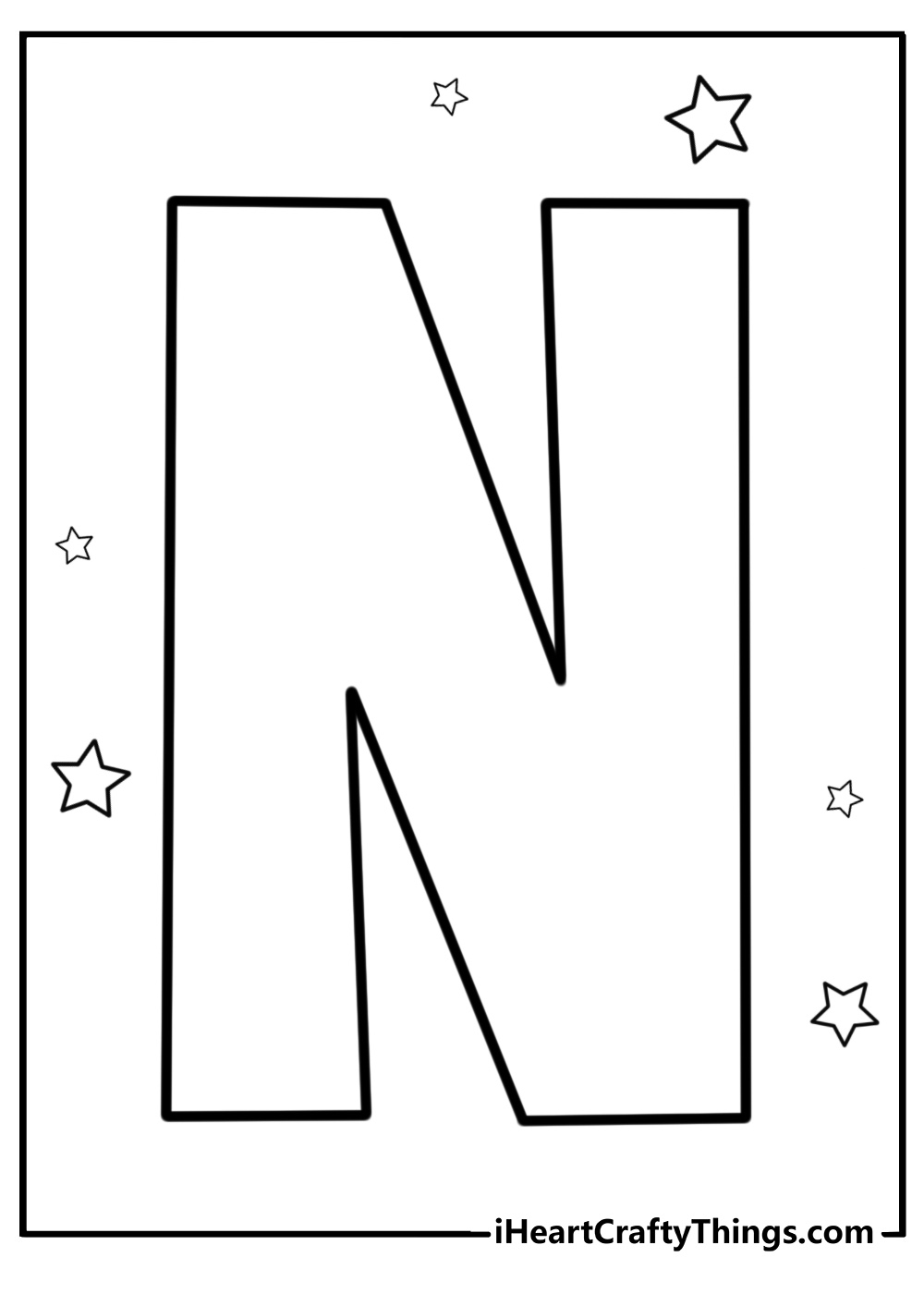 15 Letter N Coloring Pages Printable Sheets For Toddlers 