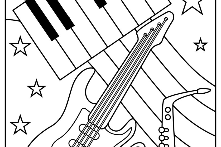 15 Music Coloring Pages 100 Free Printables