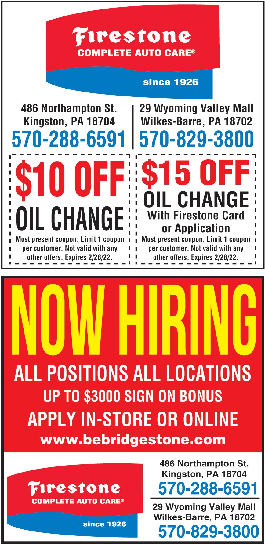  15 OFF OIL CHANGE WITH FIRESTONE CARD OR APPLICATION Online Printable Coupons USA Local Free Printable Shopping Coupons
