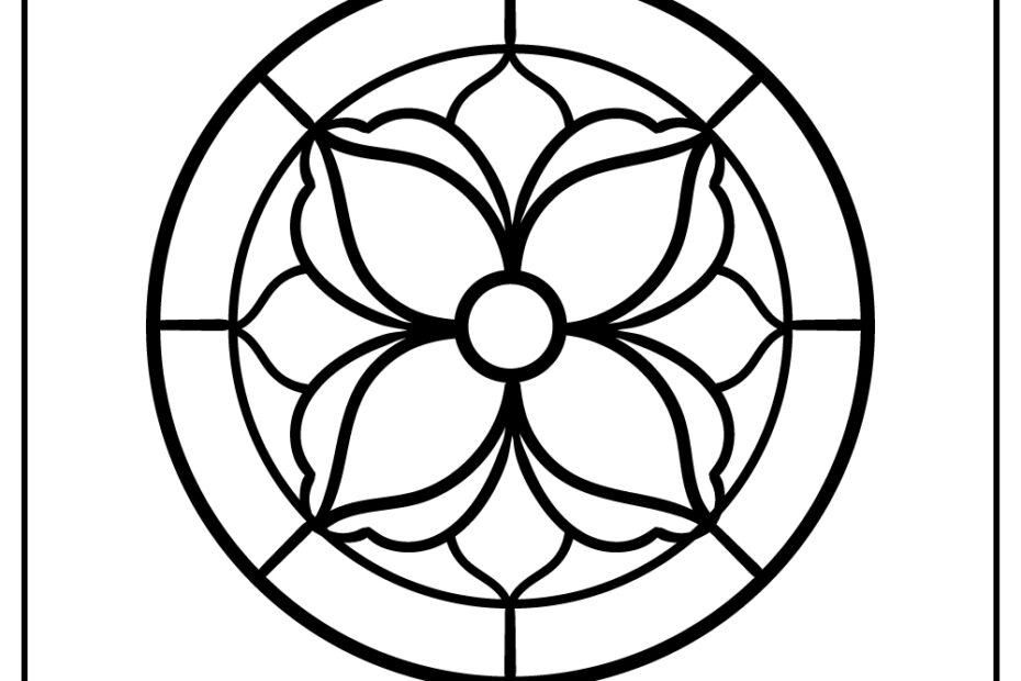 15 Stained Glass Pages 100 Free Printables