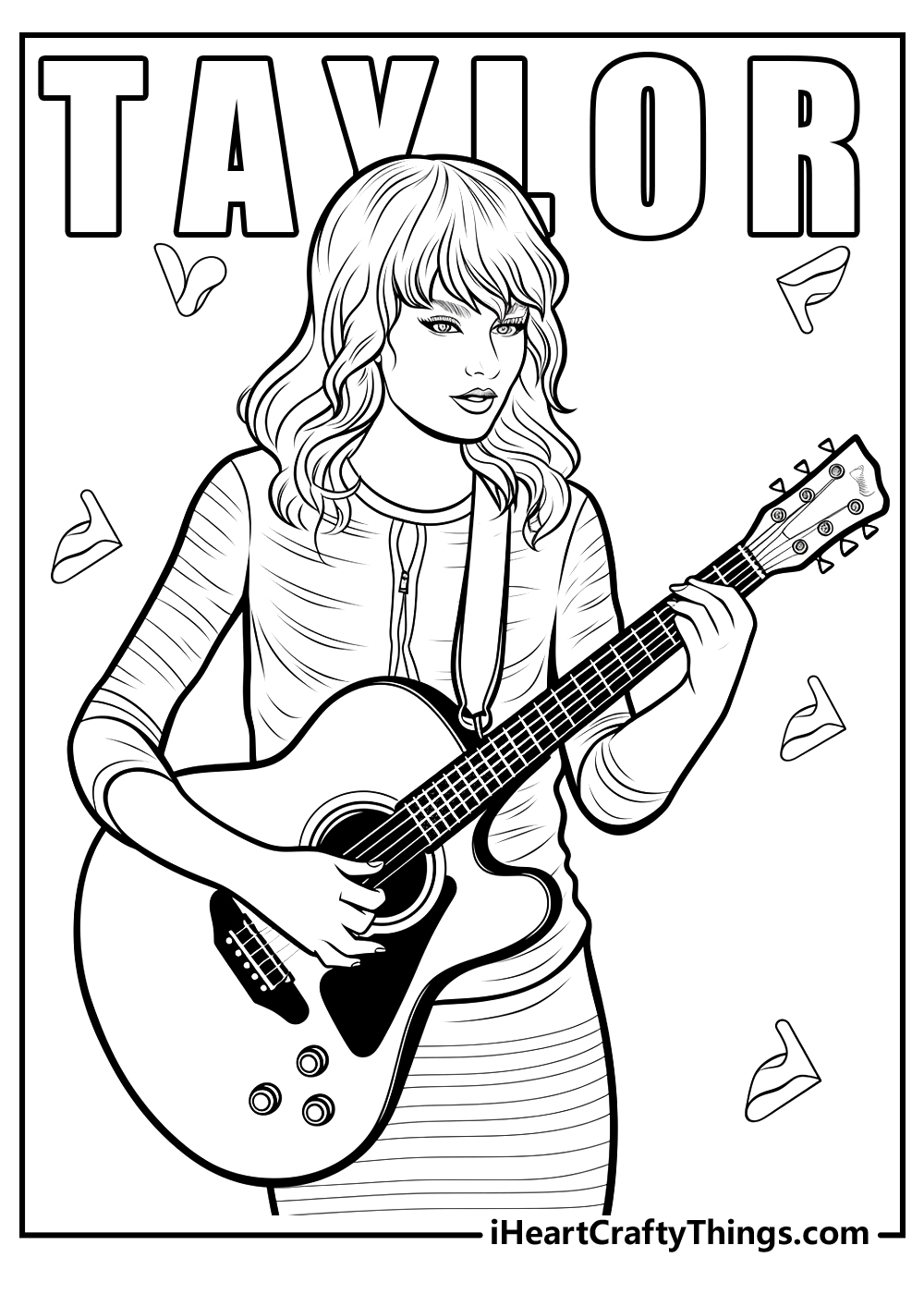 printable taylor swift lyrics coloring pages