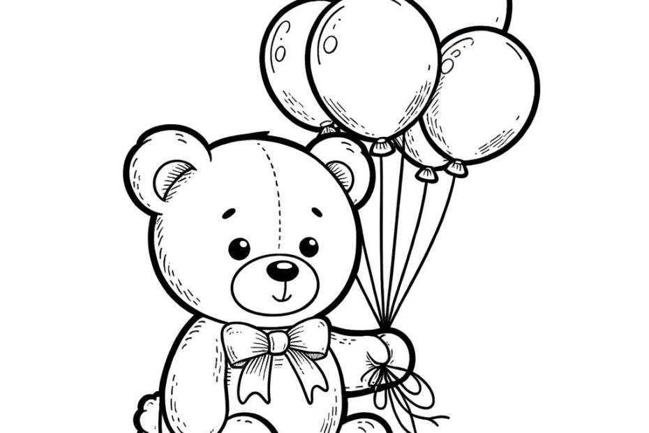 15 Teddy Bear Coloring Pages Teddy Bears Cute Teddy Bear