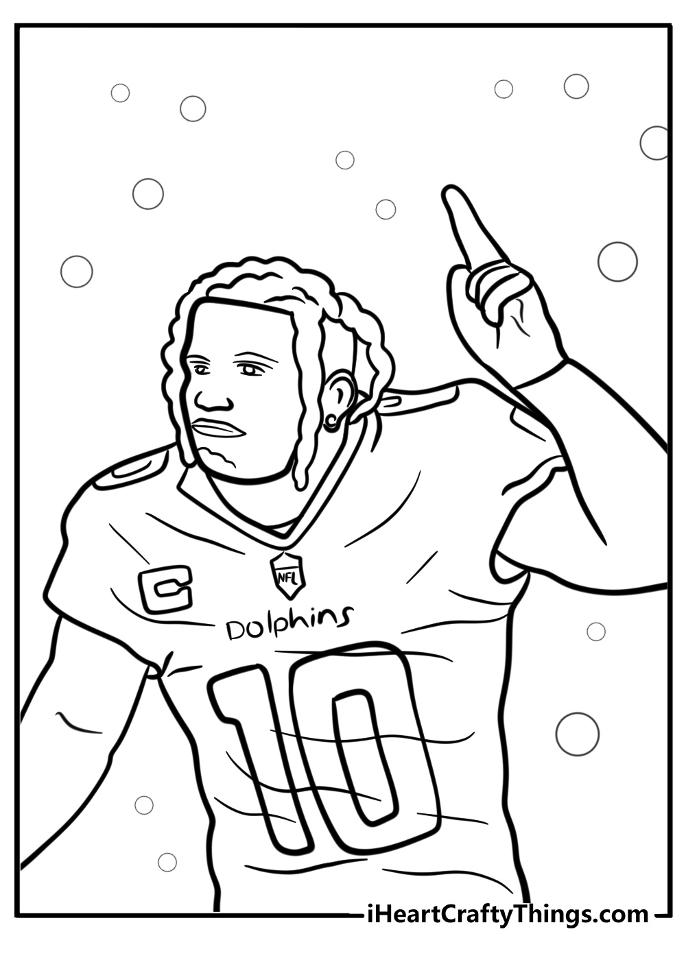 miami dolphins coloring page