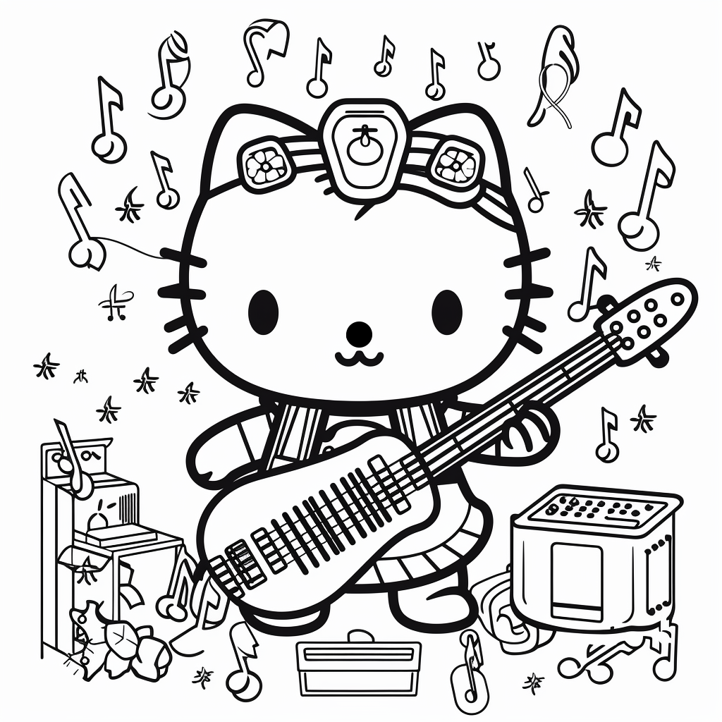 16 Free Printable Hello Kitty Coloring Pages TheToyZone
