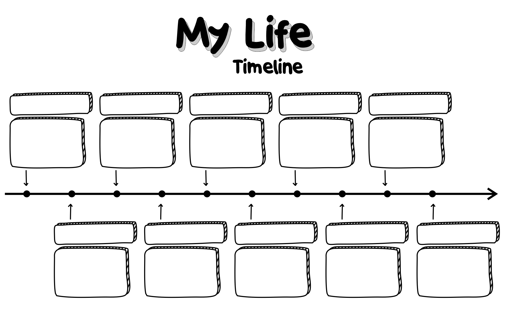 blank timeline template printable