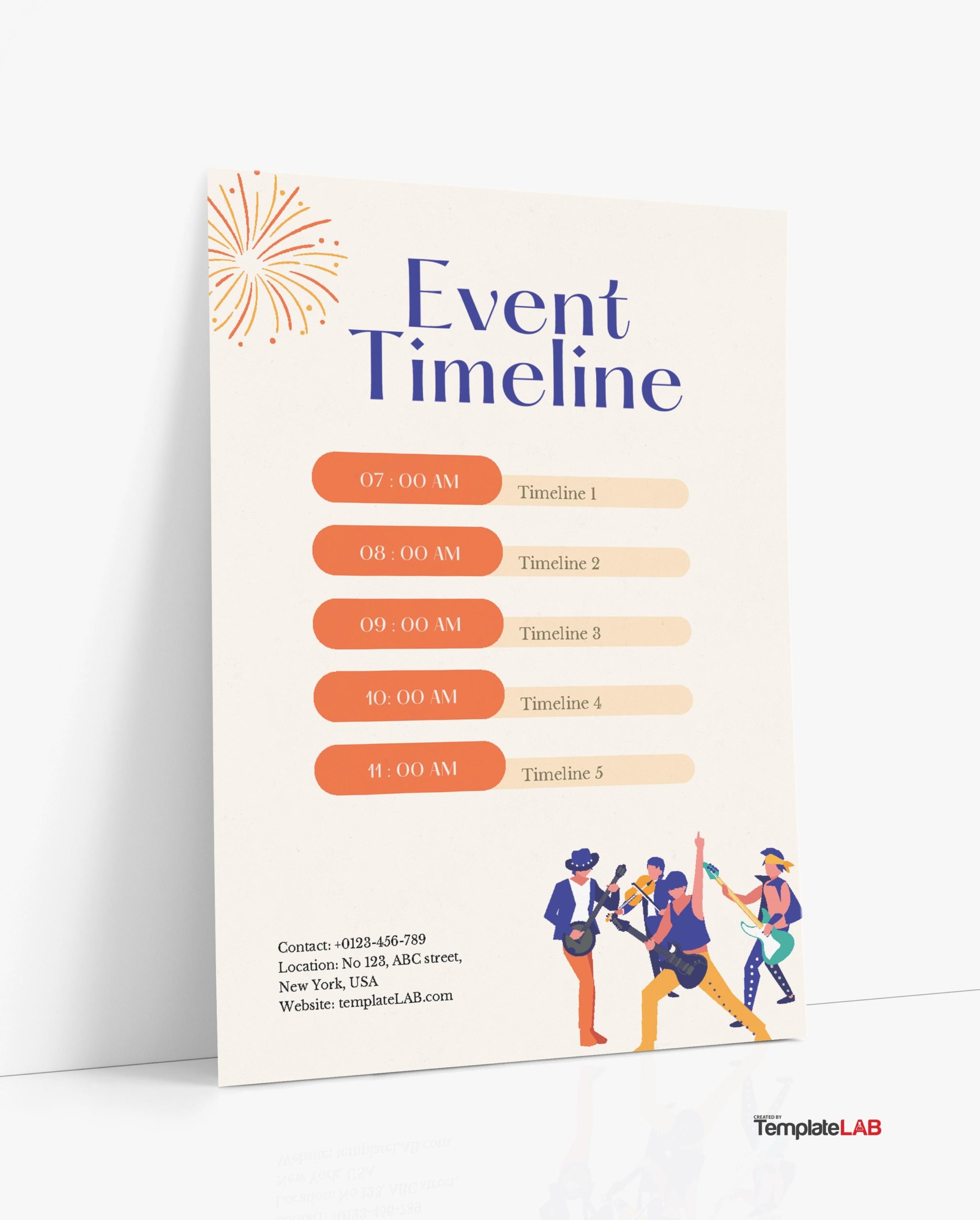 day of event timeline template