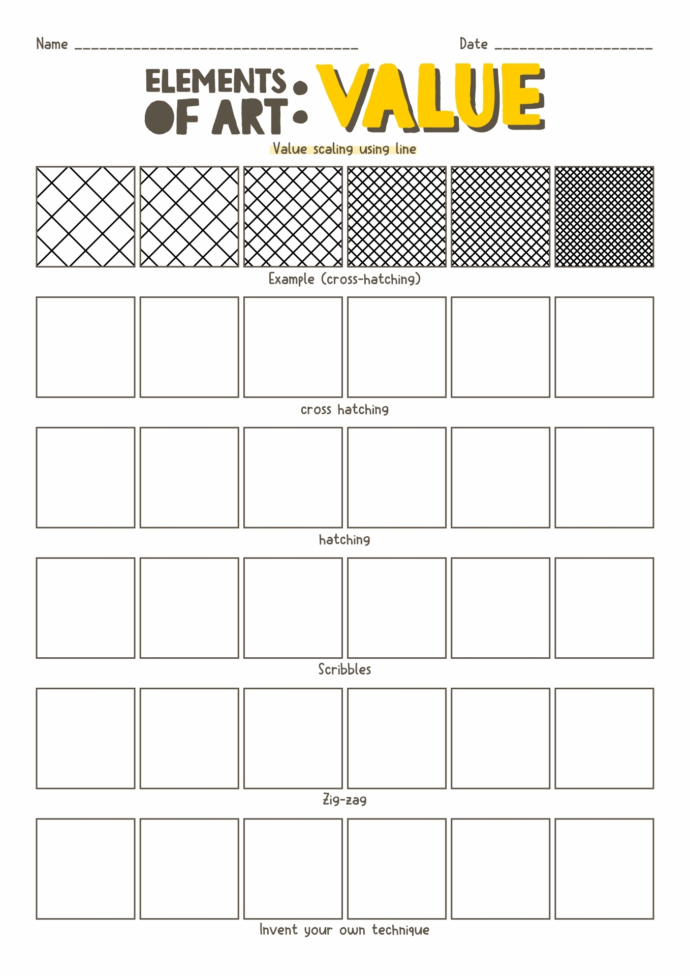 19 Art Handouts And Worksheets Free PDF At Worksheeto