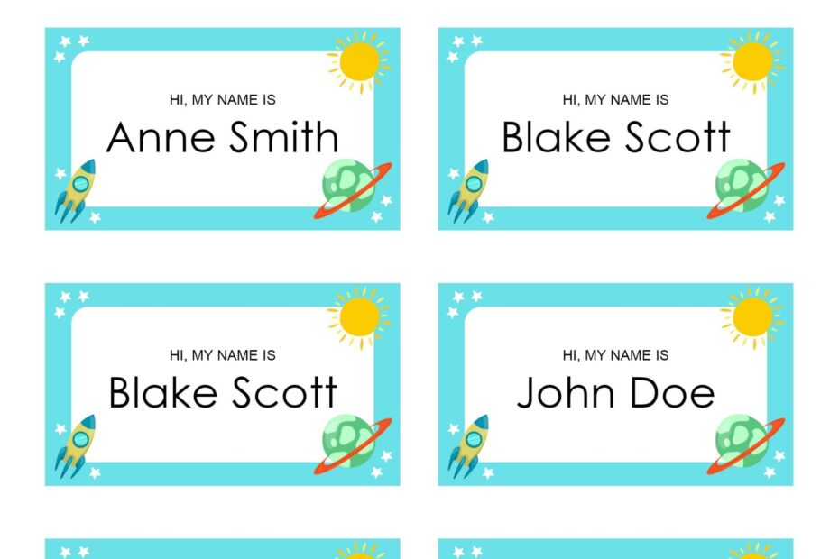 19 Editable Name Tag U0026 Name Badge Templates Free Worksheets Library