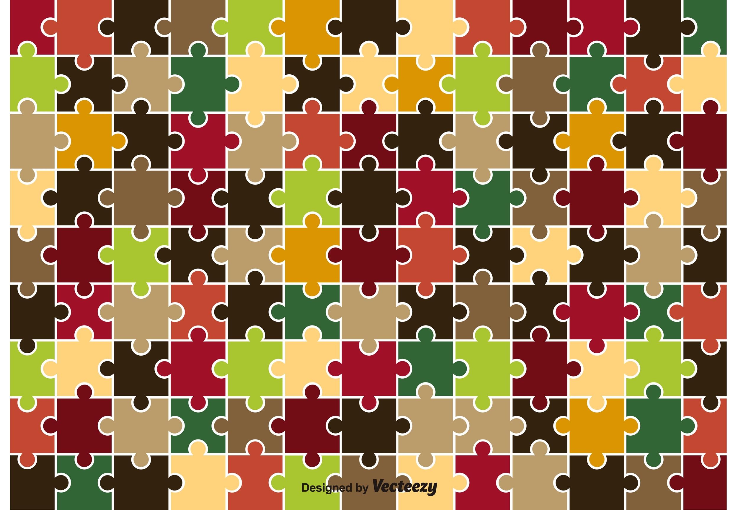 free red puzzle piece template