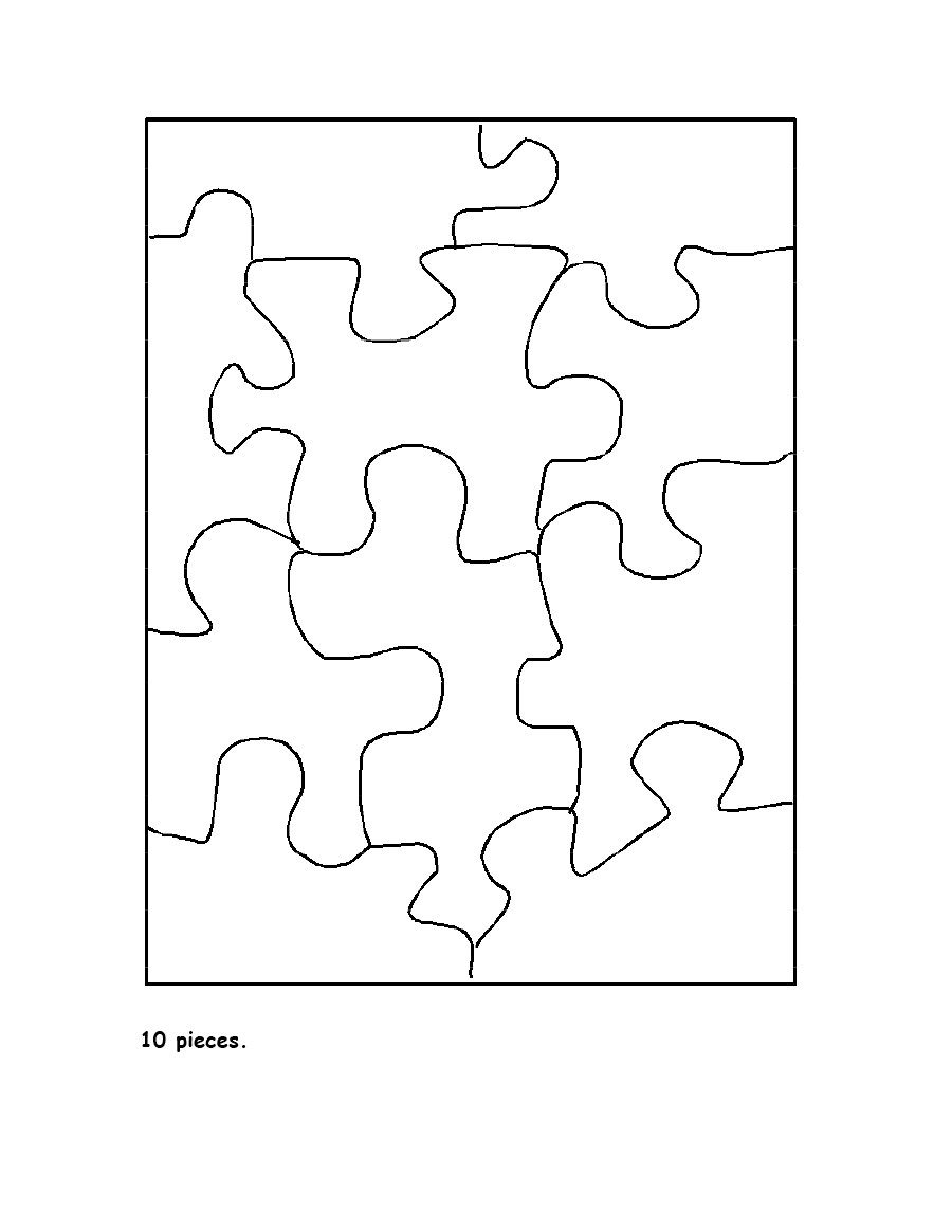 20 pc puzzle template