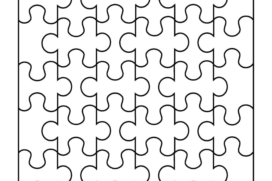 19 Printable Puzzle Piece Templates TemplateLab