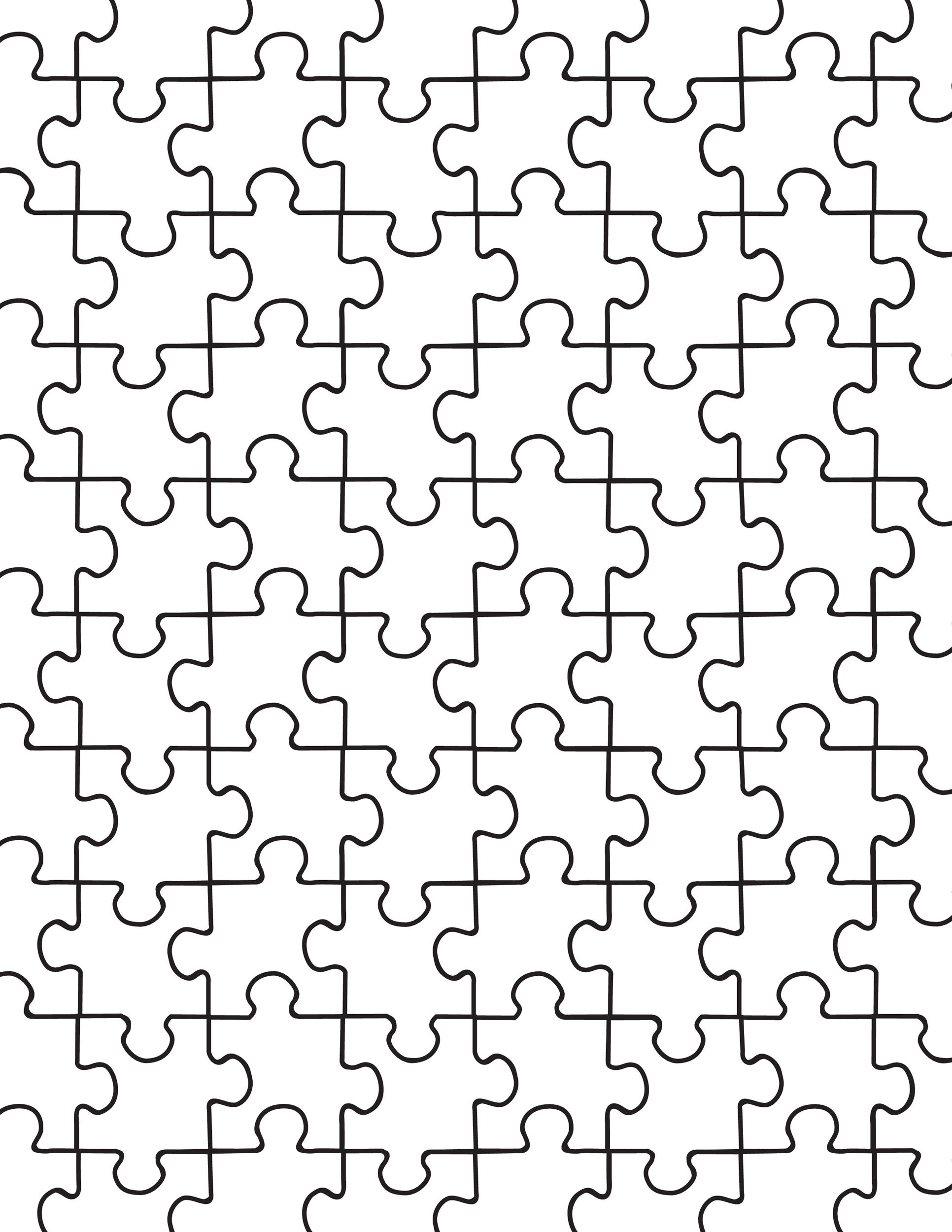 puzzle pieces template printable