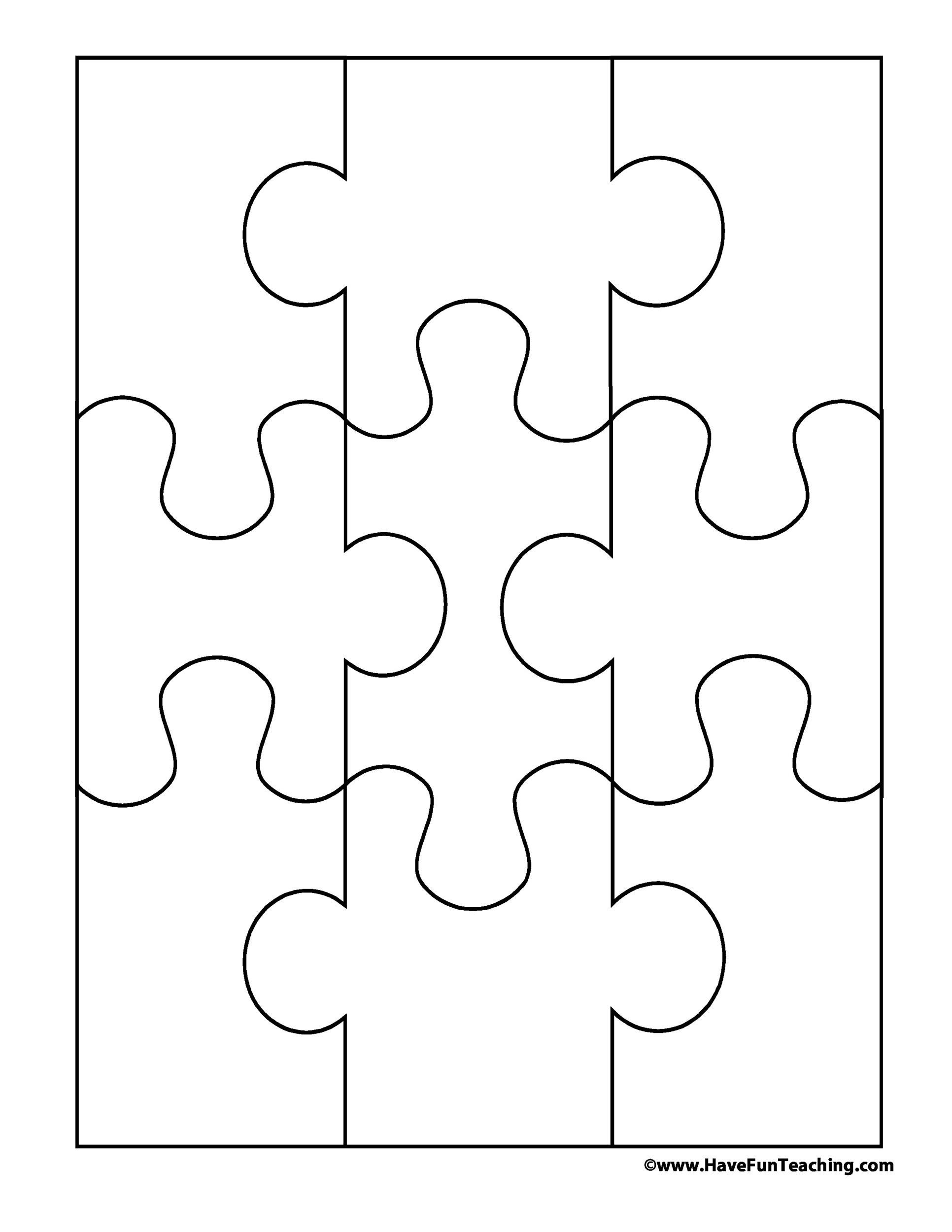 we all fit together puzzle template free printable