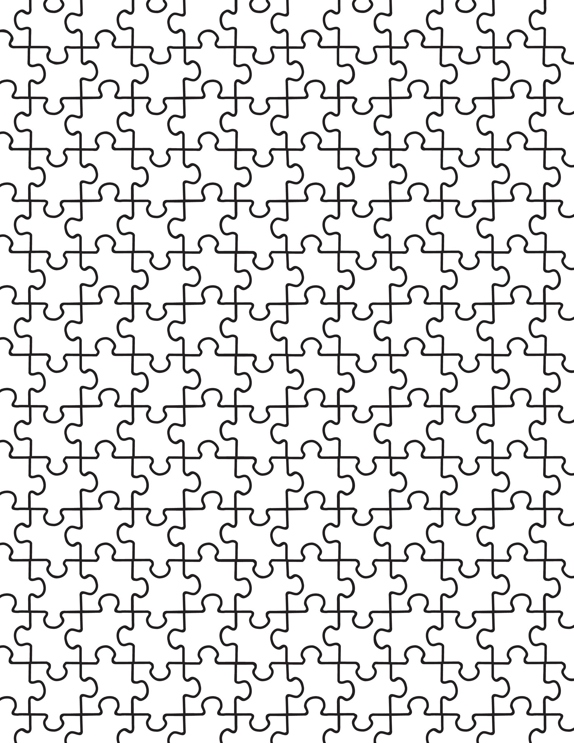 13 piece jigsaw puzzle template
