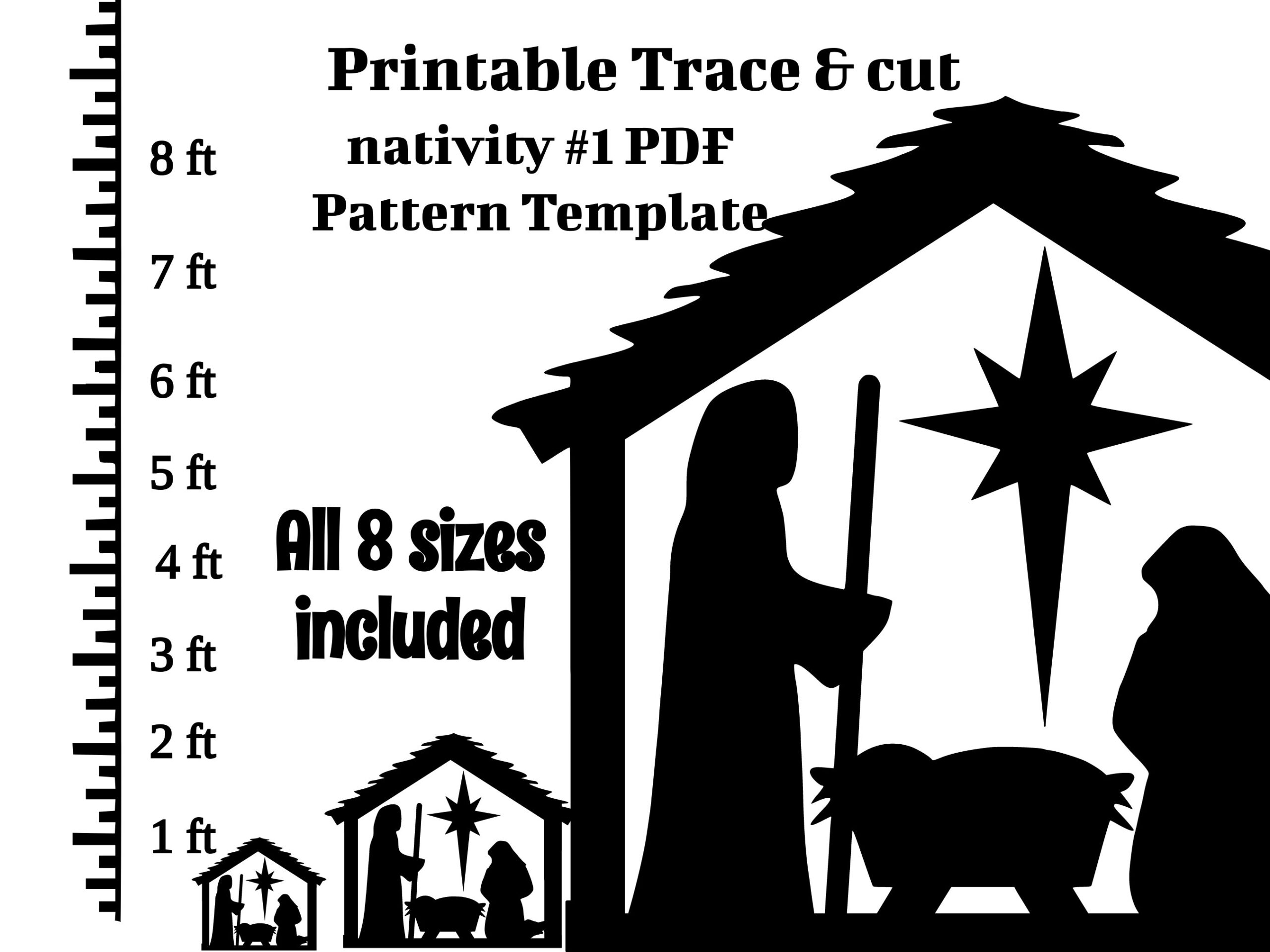 manger scene printable