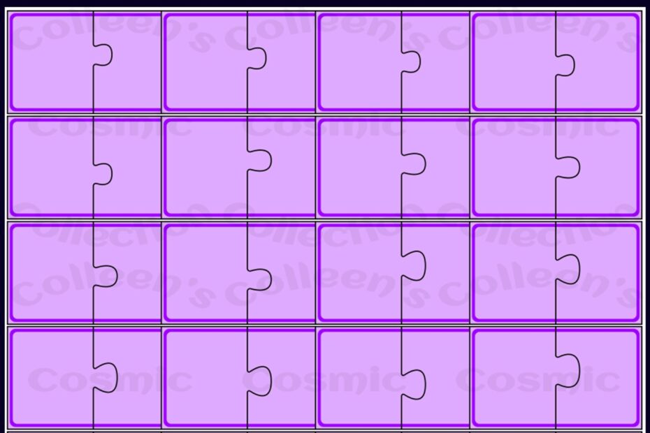 2 Piece Self Correcting Puzzle Templates Clipart Made By Teachers