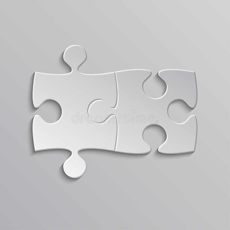 2 Pieces Jigsaw Stock Illustrations 442 2 Pieces Jigsaw Stock 