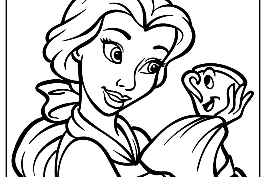 20 Belle Coloring Pages 100 Free Printables