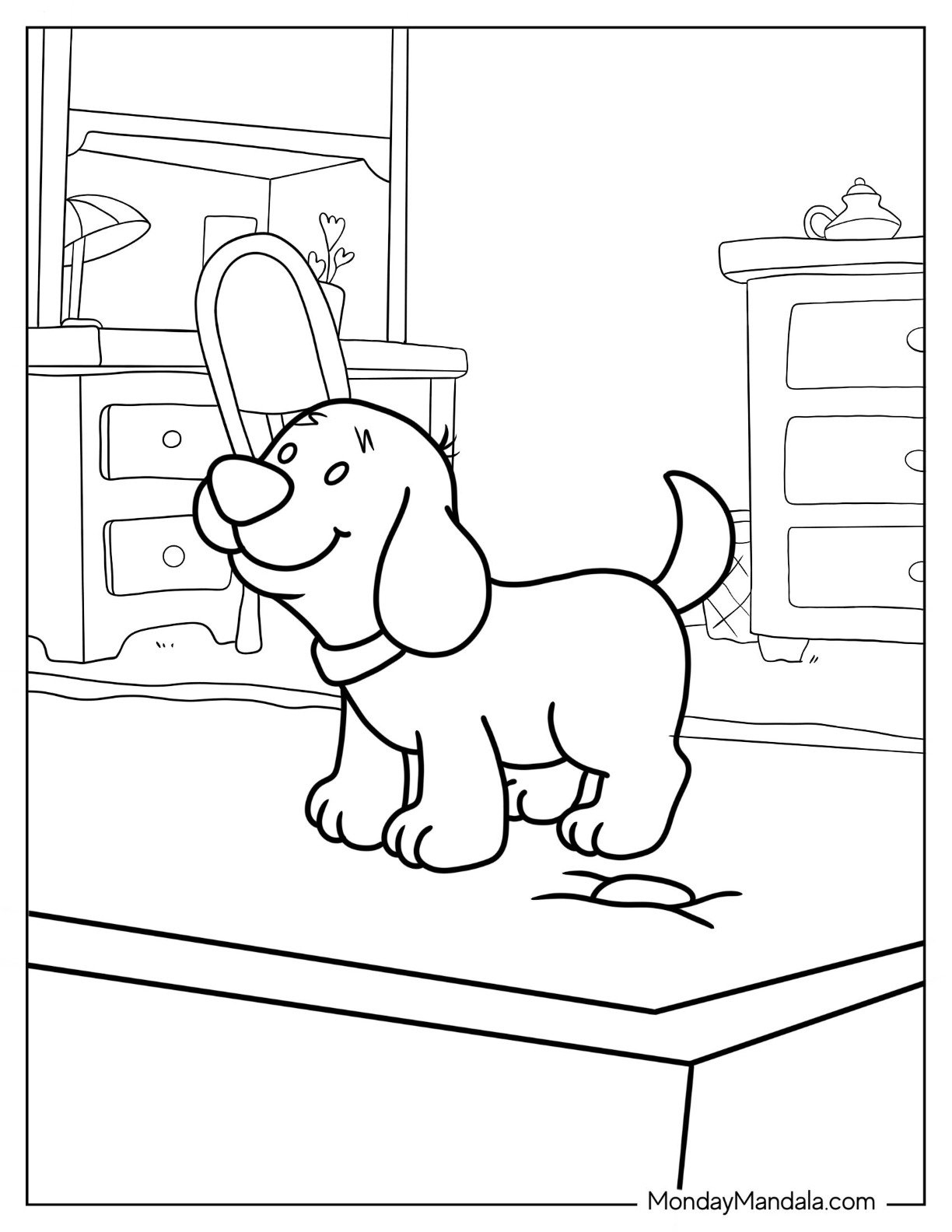 clifford the red dog coloring pages