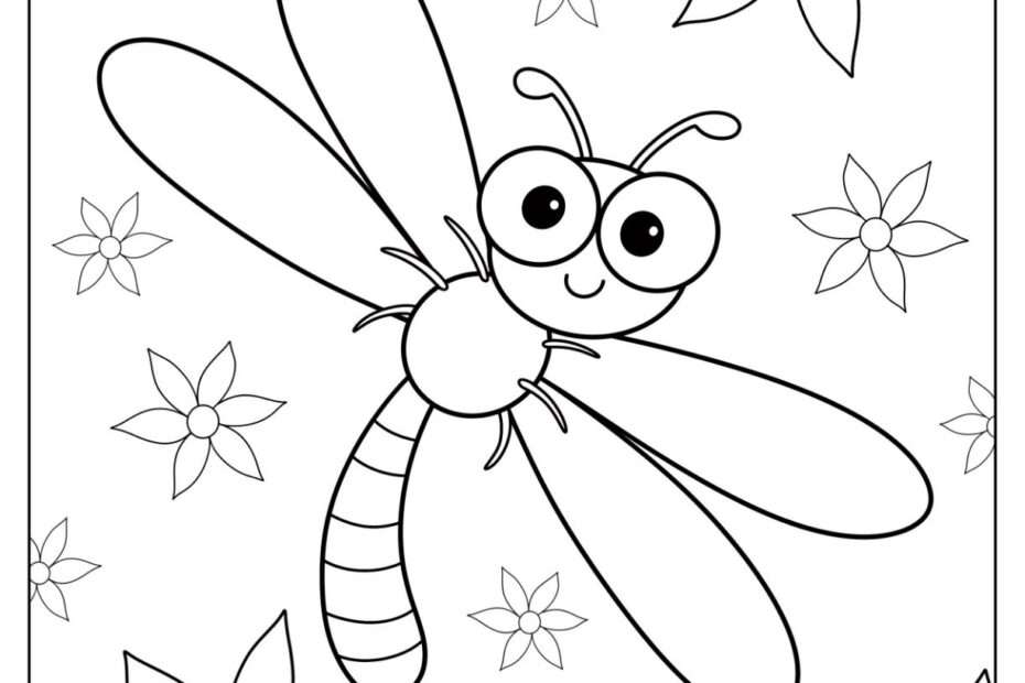 20 Dragonfly Coloring Pages Free PDF Printables